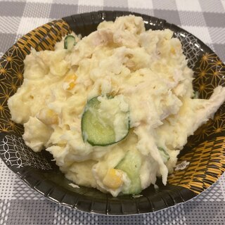 ちょっぴり豪華に☆鶏肉入りポテトサラダ♪